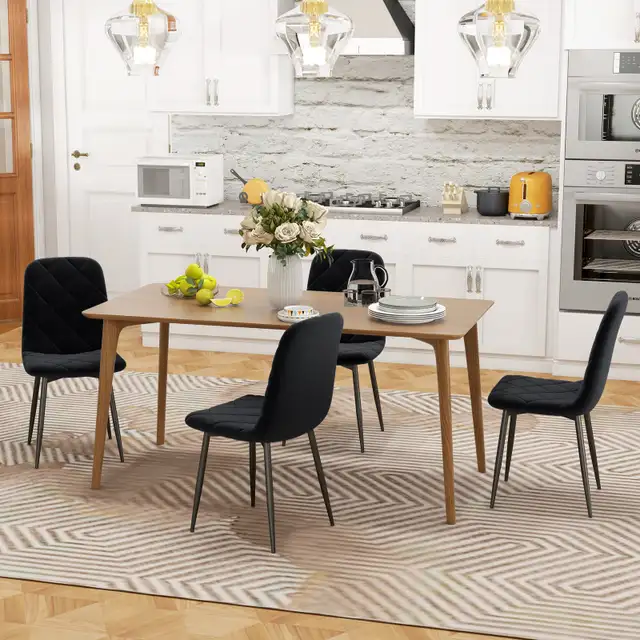 Upholstered Dining Room Chairs with Steel Legs, Modern Kitchen C in Chairs & Recliners in Markham / York Region - Image 8