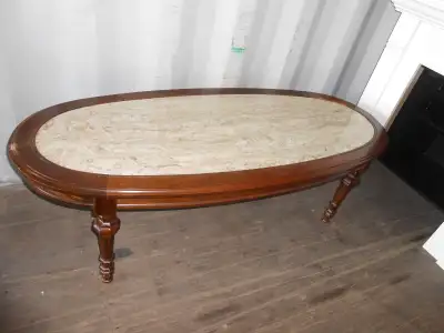 45" Marble top coffee table height16" depth23", View more