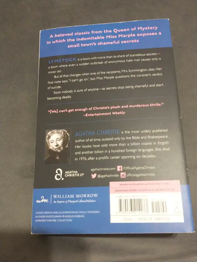 Agatha Christie The Moving Finger softcover, 226 pages62863264634626121