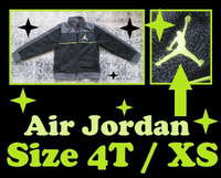 BOYS (Size 4T, XS) --- ZIP UP JACKET by AIR JORDAN --- ONLY $25