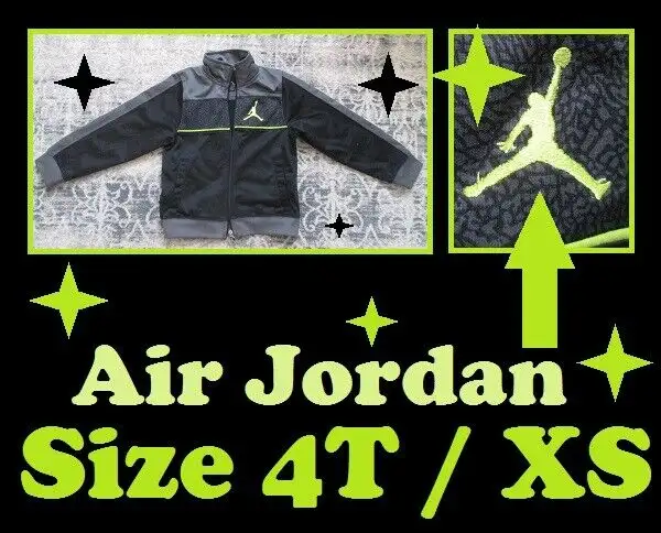 BOYS (Size 4T, XS) --- ZIP UP JACKET by AIR JORDAN --- ONLY $10 in Clothing - 4T in City of Toronto - Image 2