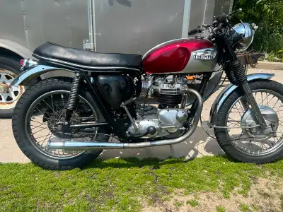 1968 triumph 650 Bonneville 750 big bore kit. New tires. Boyer electronic ignition New wiring harnes...