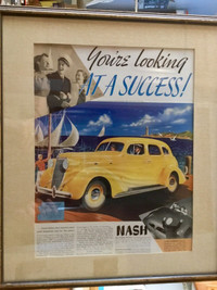 Nash Lafayette/Super Shell Magazine Advertisement From 1937.