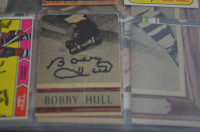 Bobby Hull Hard signed Puzzle piece card