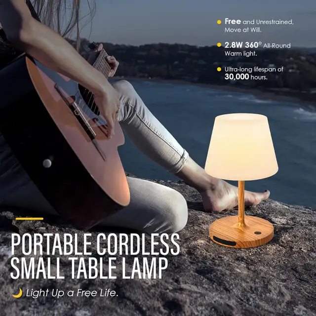 Cordless Outdoor Touch Table Lamp, Waterproof Small Shower Lamp, in Indoor Lighting & Fans in Mississauga / Peel Region - Image 9
