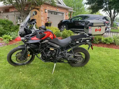 2012 Triumph Tiger 800XC, 24000 Kms, ABS, Triple cylinder, Spoked wheels, Arrow exhaust, Triumph sad...