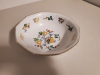 Antique Ceramic Serving/Salad Bowl, Floral Pattern