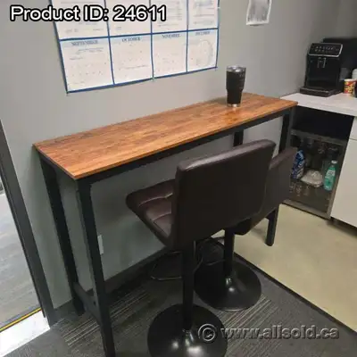 Counter Height Tall Hallway Table 53" x 16", View more