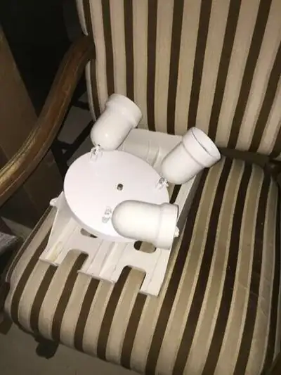 3-light ceiling lamp - white metal, View more