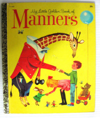 VINTAGE 1962 LITTLE GOLDEN BOOK OF MANNERS..EXCELLENT