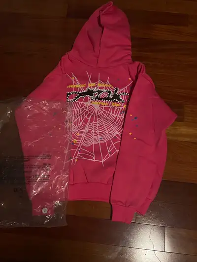 pink Sp5der hoodie, View more