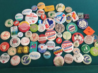 Collection of Vintage Pin Back Badges