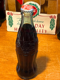 Coca Cola 1989 Reproduction Christmas Bottle Las Vegas, NV 1923