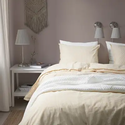 Ikea BERGPALM duvet cover set,Phone 506-271-0225, never opened. Includes 2 matching pillow cases, ma...