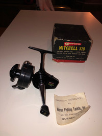 Vintage Fishing Reel. Mitchell 320