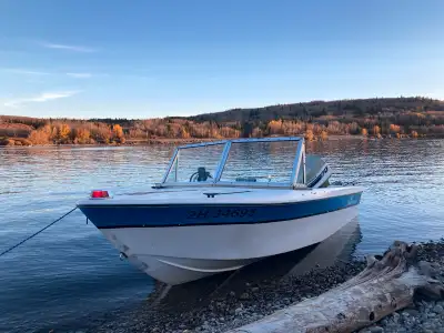 Canaventure 14’ and trailer. Boat is in very good condition. New floor in 2021. Solid transom. Garmi...