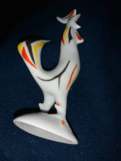 Original Hollohaza ruster/ coq,Hungary, Art Deco, bibelot,, View more