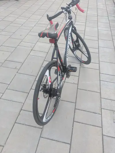 Giduction road bike, dual disk break and 14/21 speed shifter., View more
