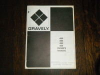 Gravely 424, 430, 432, 450 Tractor  Owners manual 1975