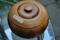 Vtg Barrel Wood Box