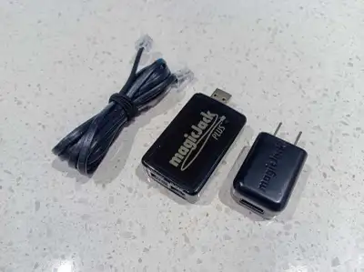 magicJack Plus Phone Adapter w/USB Power Adapter, View more