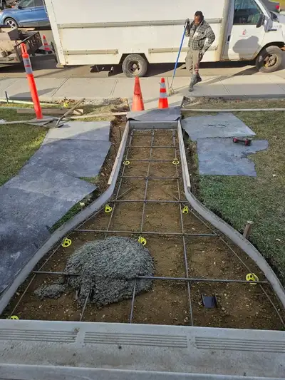 Concrete, Concrete driveway, Concrete finisher, Heated driveway, Paving stones, Concrete pad, Concre...