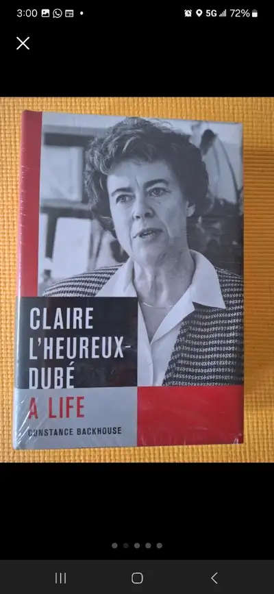 New Sealed Claire L'Heureux Dube : A Life Hardcover Book, View more