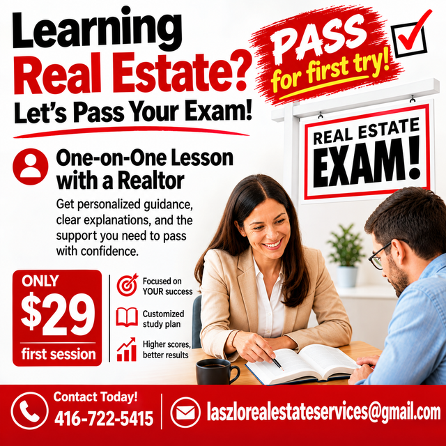 Lesson for your REAL ESTATE EXAM