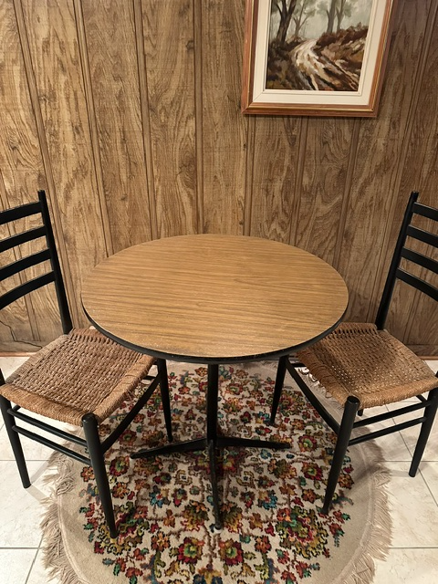 Wooden Table and 2 Chairs