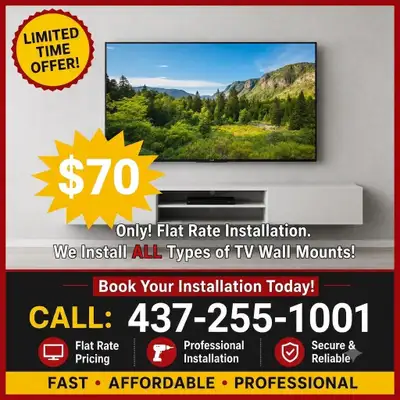 TV Wall Mount Installation Service, View more