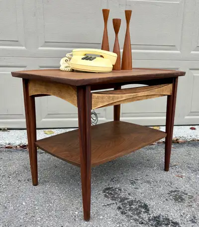 Walnut not Teak Mid Century Modern Coffee / End Table, View more