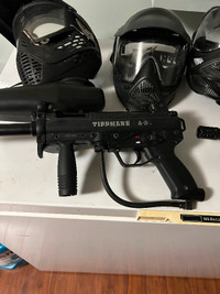 Paintball guns and gear
