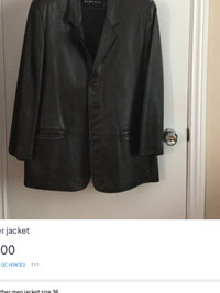 Leather man jacket