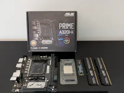 [Bundle] Asus A320I-K + Ryzen 3200G + 16 GB RAM + 500 GB SSD, View more