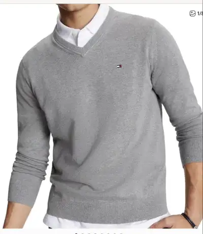 NWT- Tommy Hilfigure Pima cotton- cashmere  XL fits like a large, View more