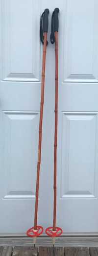 SPARTA Bamboo Vintage Cross-Country Ski Poles - Made in Norway!