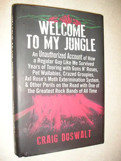 Guns N' Roses book - "Welcome To My Jungle" signed by the author, View more