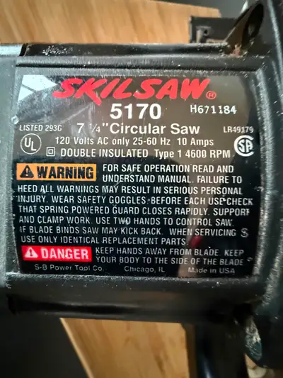 Skilsaw  7 1/4 Inch Circular Saw with New Blade, View more