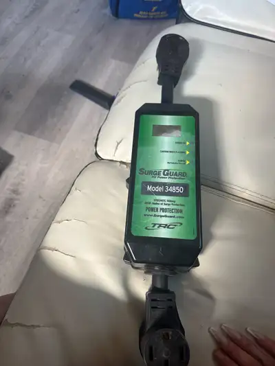 Sure Guard rv power protection 120 /240v, 50amp 3850 joules of surge protection Model #34850 Paid $1...