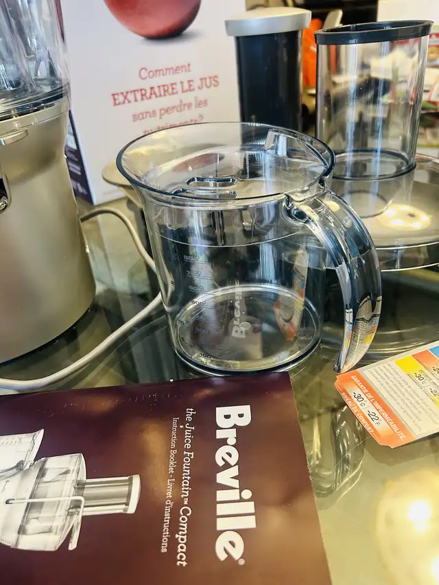 NEW Breville Juice Fountain Compact Centrifugal Juicer - Silver in Processors, Blenders & Juicers in Mississauga / Peel Region - Image 9