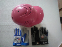 Batting Helmet and cool Batting Gloves