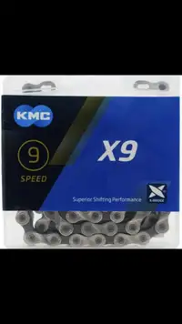 New KMC 9 Speed Bicycle Chain X9 Road Mountain Bike