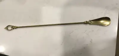 Solid Brass Shoehorn, View more