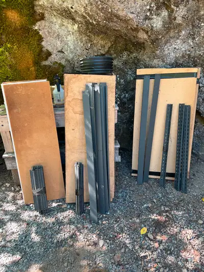 Multiple Gorilla Racks with spare shelving inserts.