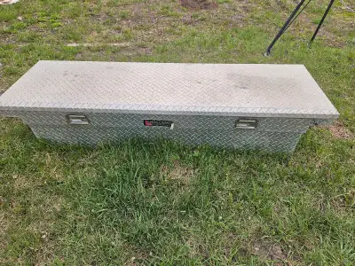 This is a used Challenger aluminum truck tool box, perfect for keeping your tools and equipment secu...