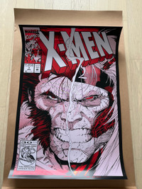 X-Men #7 Foil Variant Poster Jim Lee Art Thibert 04 1992 edition
