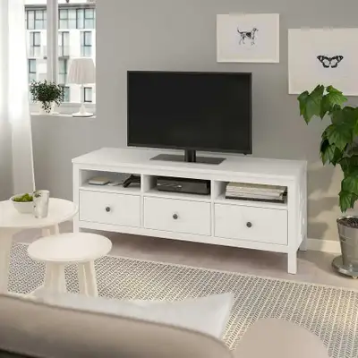 "Hemes TV Bench" available at IKEA ($350 new, asking $175, OBO). Gently used, in excellent condition...