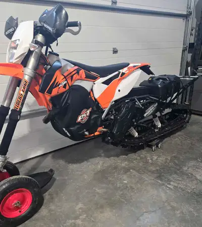 2013 KTM 500EXC 2014 Timbersled 137" Bike has been mainly used as a snowbike and is currently set up...