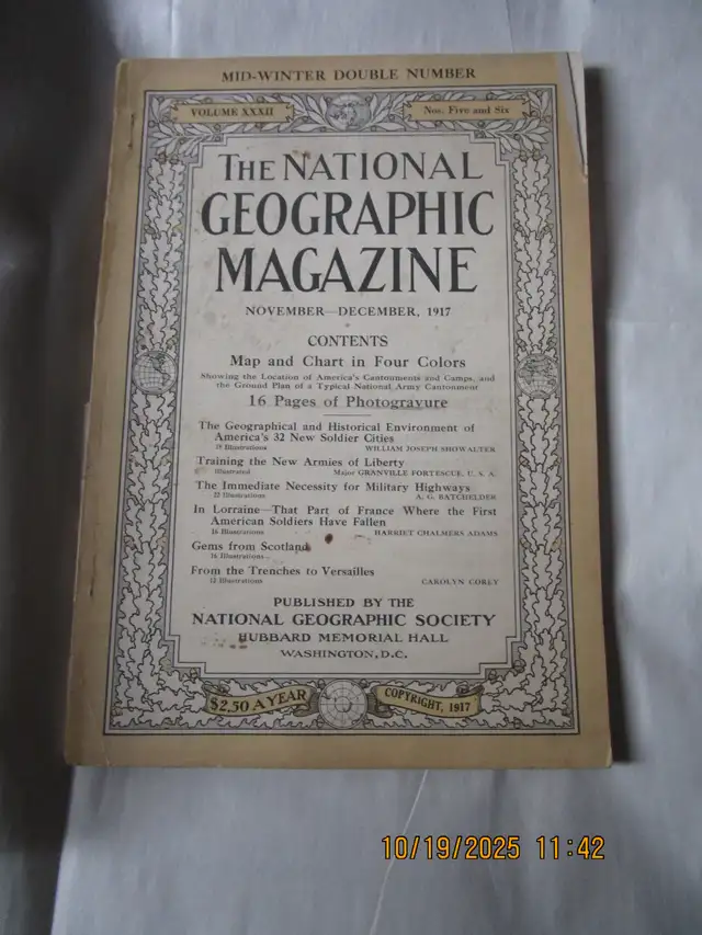 nationl geographic  1917  nov dec in Magazines in Dartmouth - Image 3