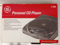 GE 3-7005 Portable Compact Disk Player Discman New in Box